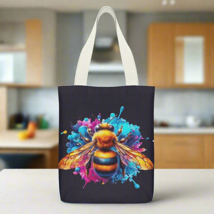 Canvas Material Tote Bags with Interior Pocket