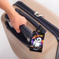 Full-Printed Owl Luggage Tag with Black Hanging Loop