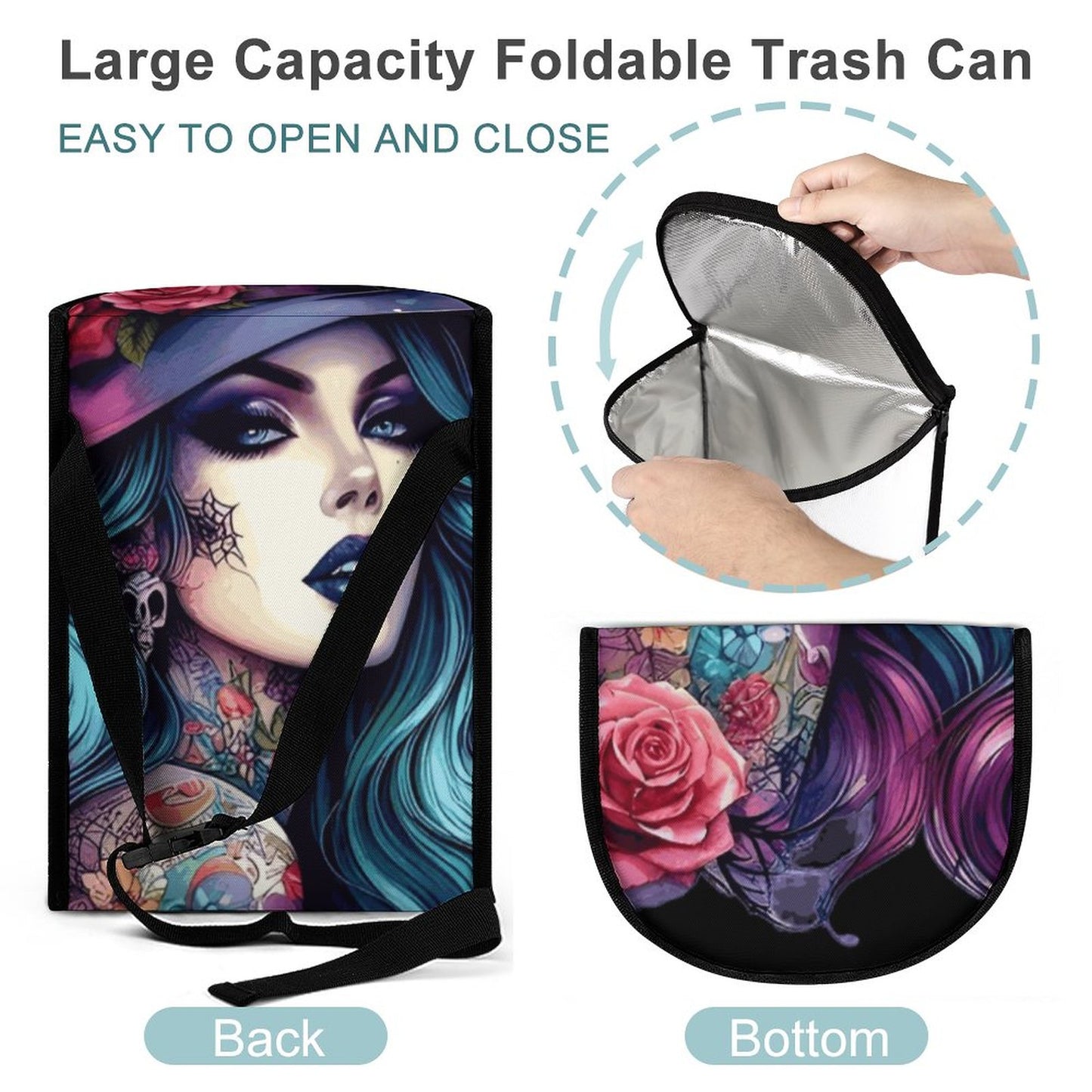 Collapsible Car Trash Bin