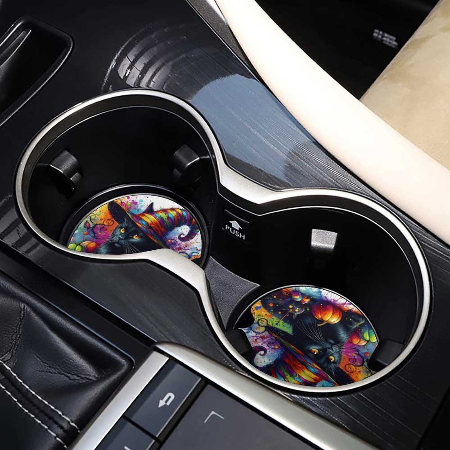 Witchy Car Coasters