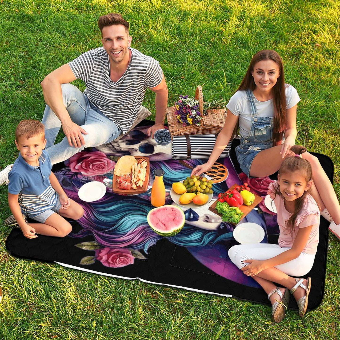 Zipper Foldable Picnic Mat-59"x39"/150x100cm