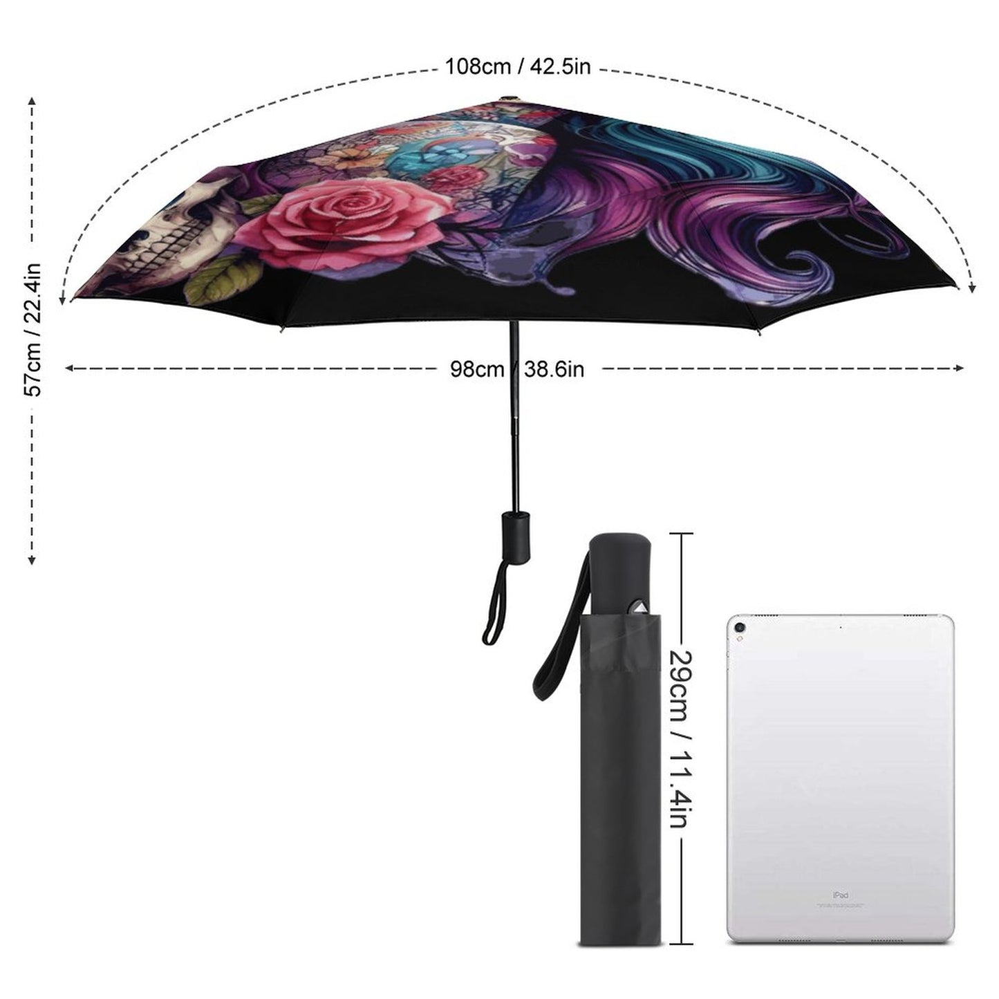 Umbrellas with Printed Pattern Outside