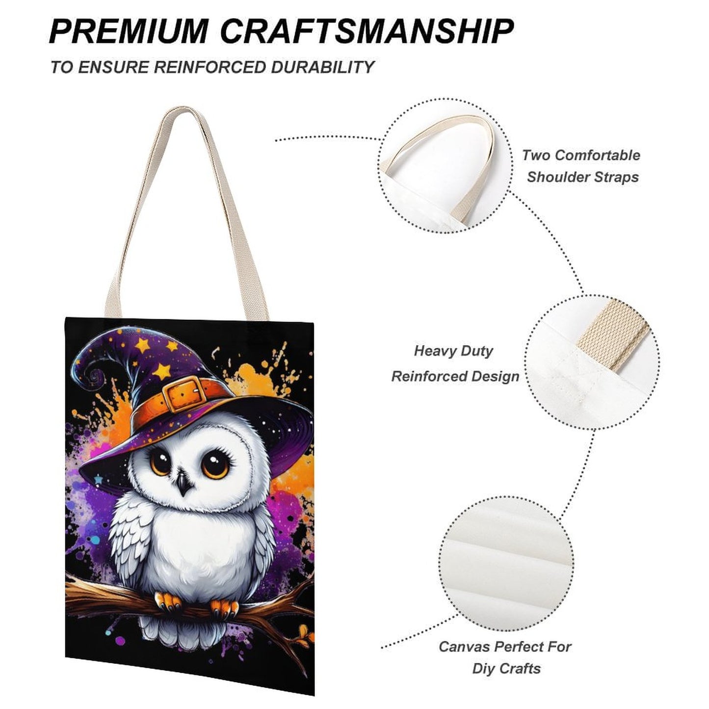 Tote Canvas Bag (Dual-sided Printing)