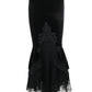 Gothic Suede Witch Fishtail Skirt