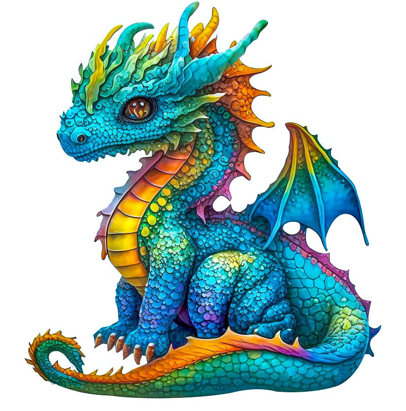 Baby Dragon Wooden Jigsaw Puzzle