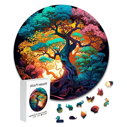 Wooden Tree of Life Jigsaw Puzzle