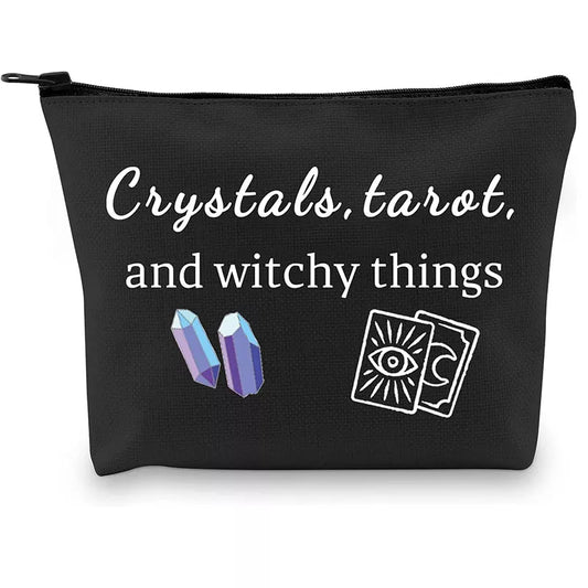 Crystals Tarot And Witchy Things Cosmetics Bag