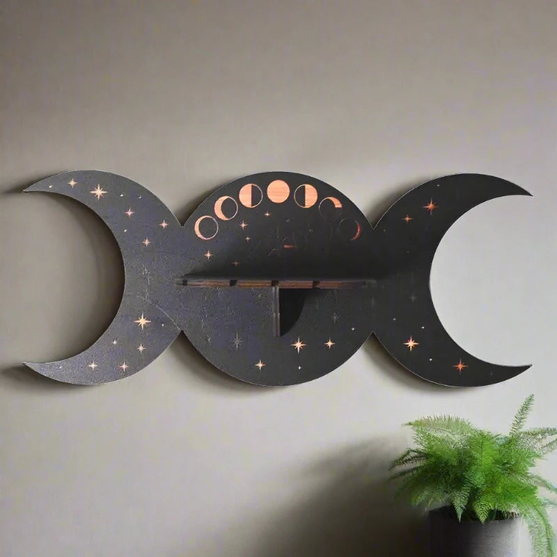 Pendulum Moon Phase Decorative Shelf