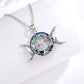 925 Sterling Silver Triple Moon Goddess Necklace