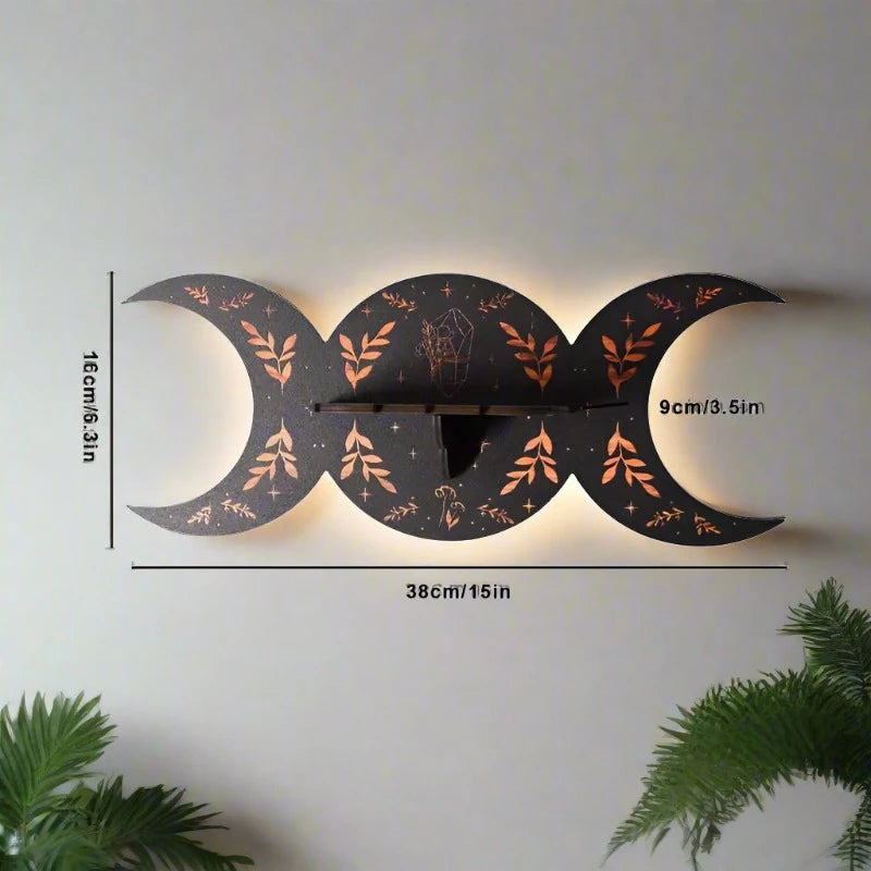 Pendulum Moon Phase Decorative Shelf