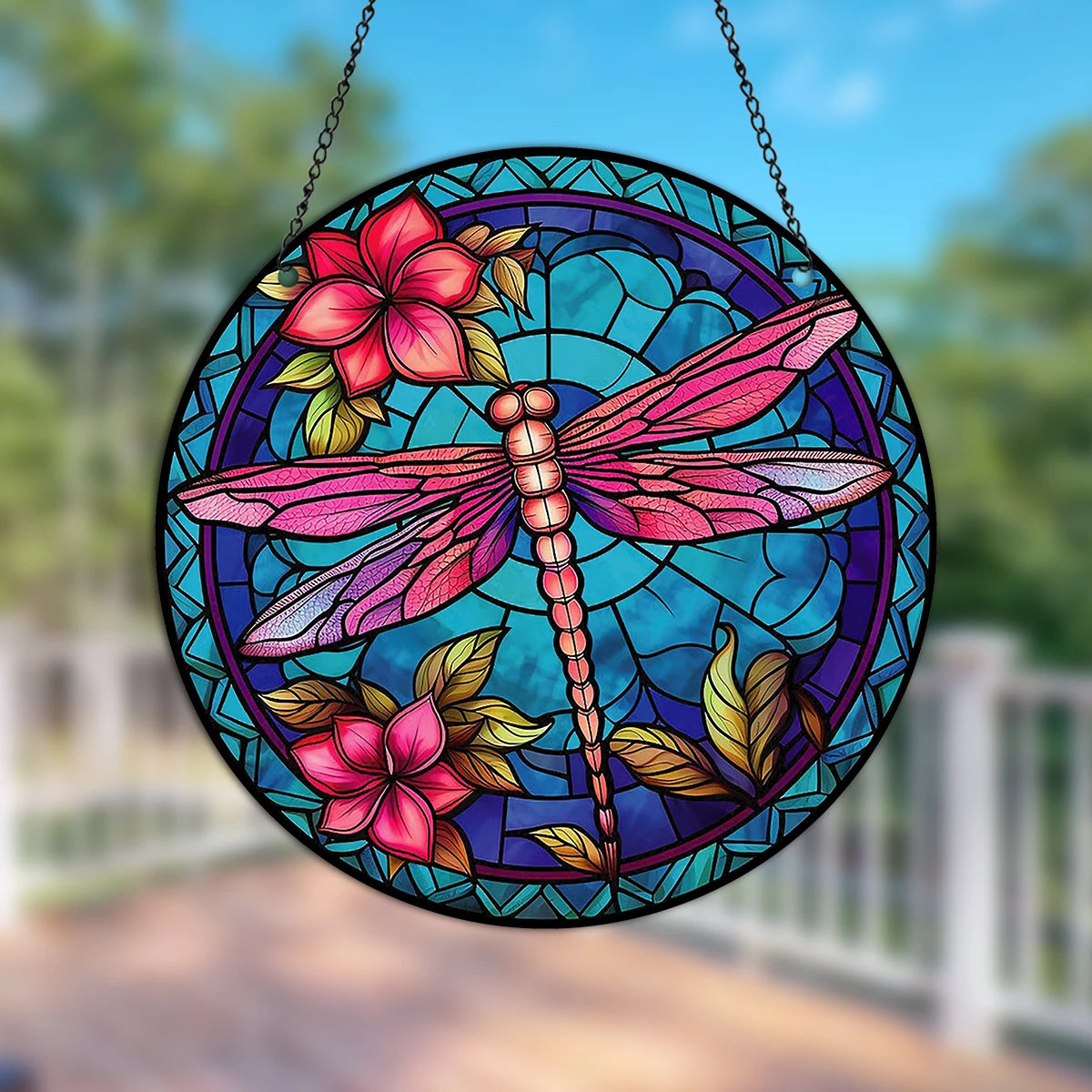 Beautiful Dragonfly Window Hanging