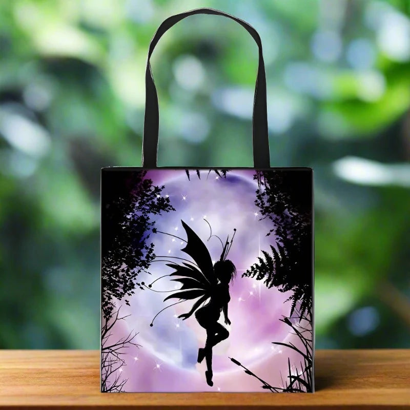 Moonlight Fairy Print Tote Bags