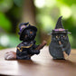 Witchy Cat Figurines