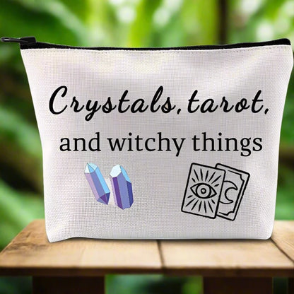 Crystals Tarot And Witchy Things Cosmetics Bag