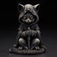 Magical Black Cat Resin Figurine