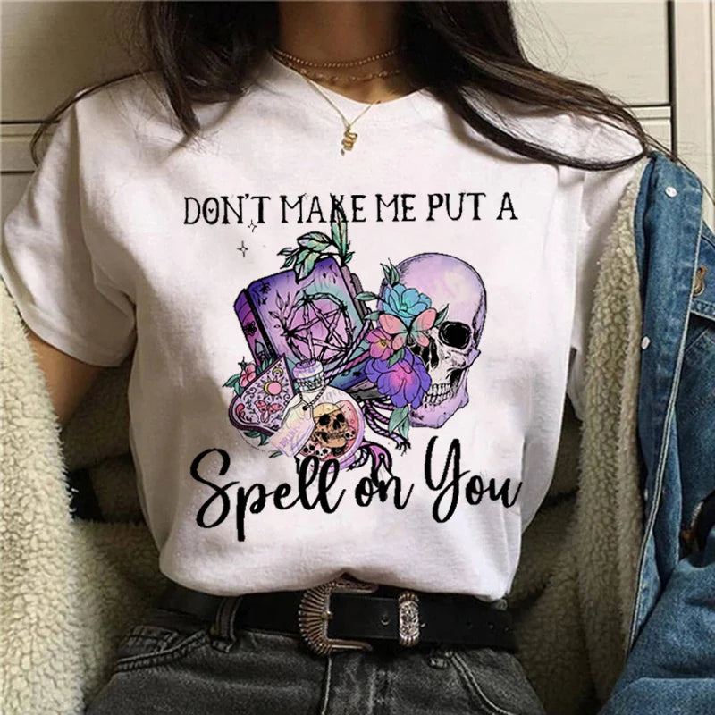 Witch Magic Short Sleeve Print T-Shirt