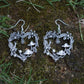 1 Pair of Heart Mushroom Earrings