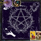 Pentagram Moon Phase Altar Cloth