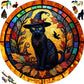 Mysterious Black Cat Wooden Jigsaw Puzzle