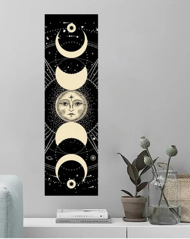 Black Mandala Mystic Witchcraft Tapestry