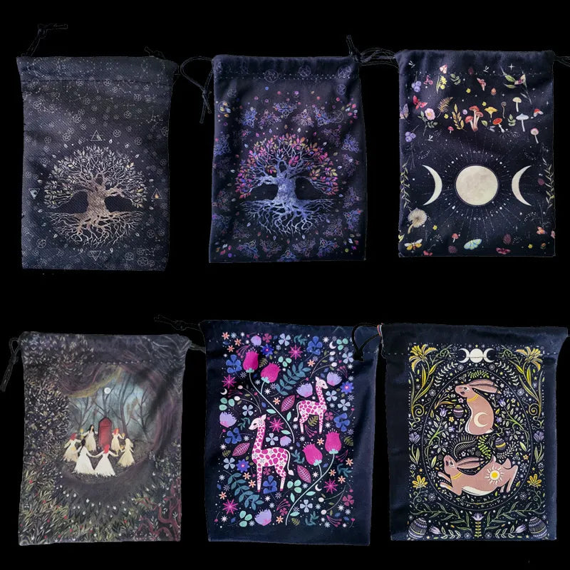 Various Tarot Or Oracle Card Storage Bags