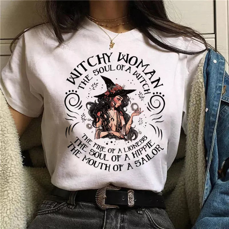 Witch Magic Short Sleeve Print T-Shirt