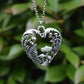 Vintage Style Magic Mushroom Heart Necklace