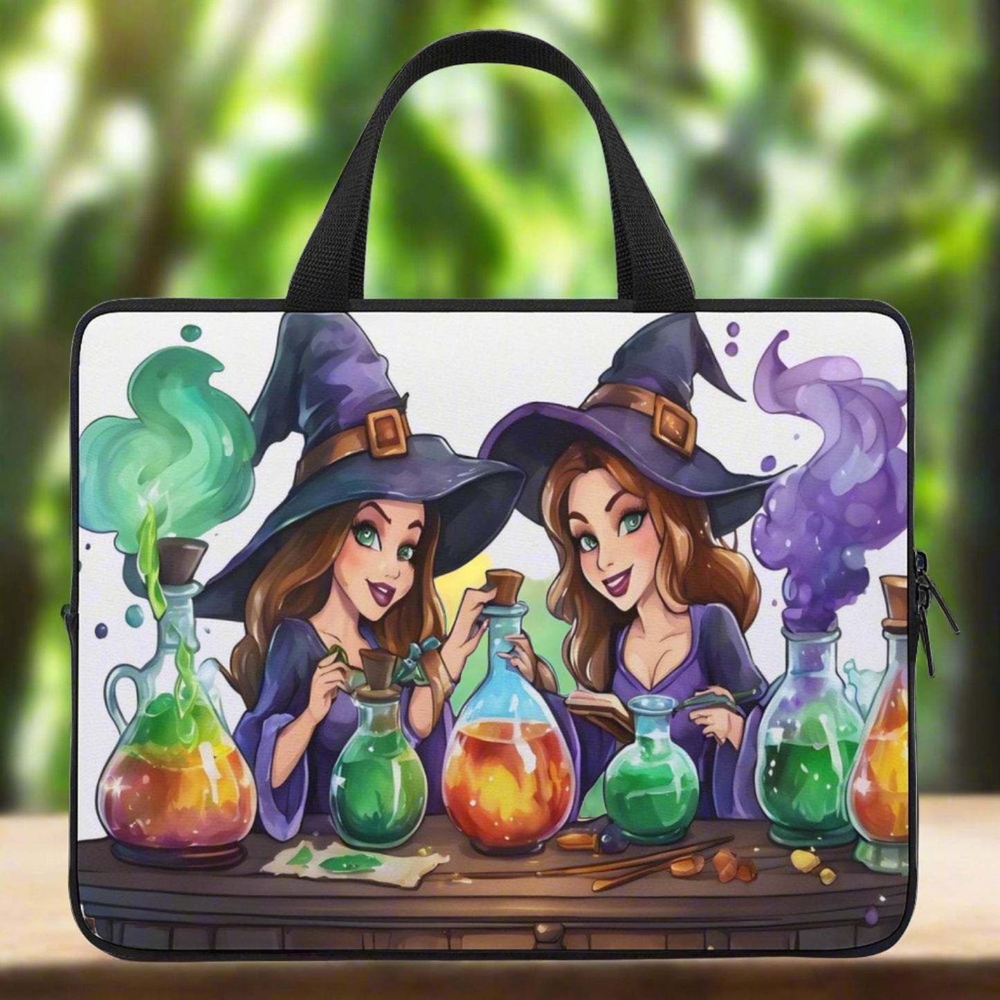 Female Witch Laptop Bags