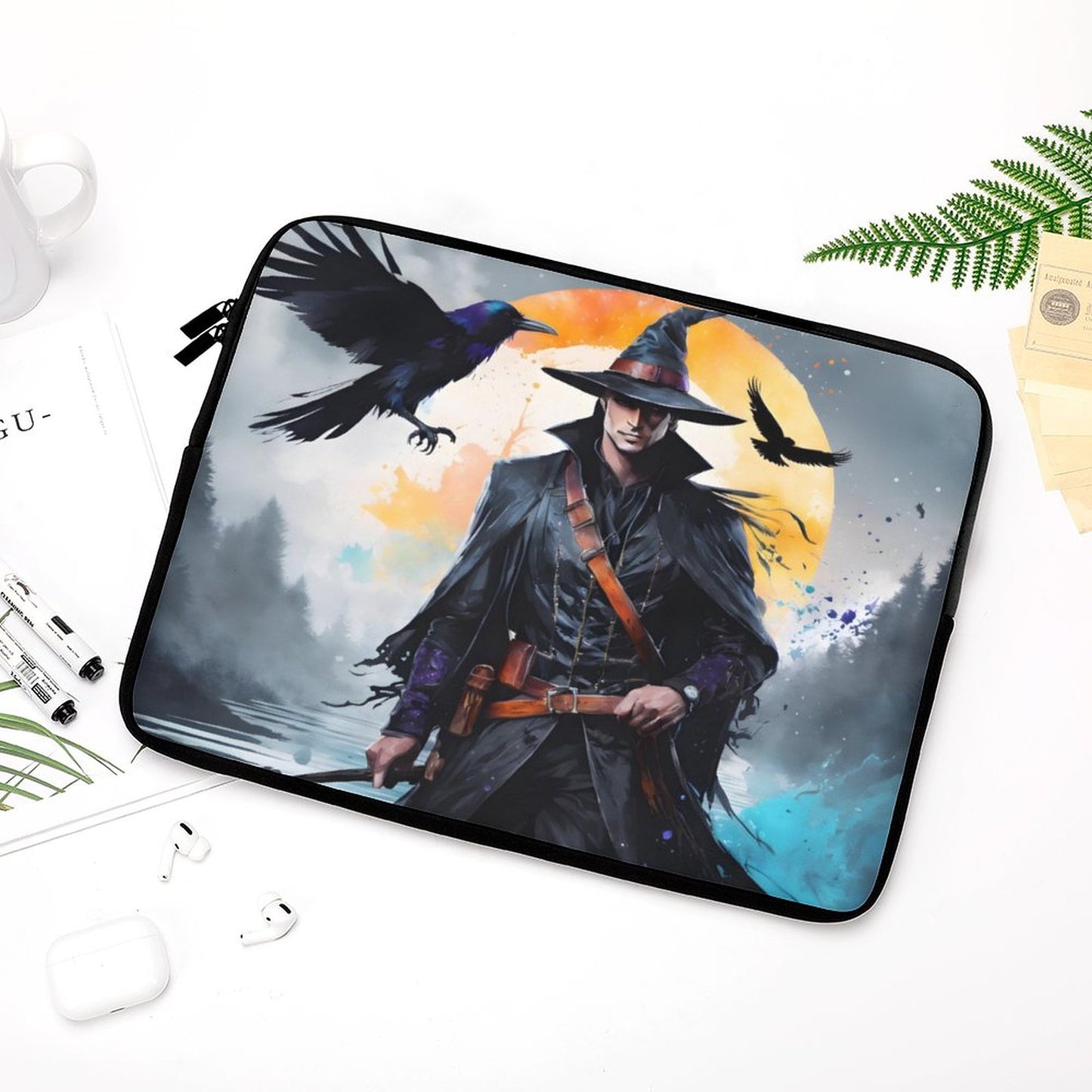 Male Witch Laptop Bags