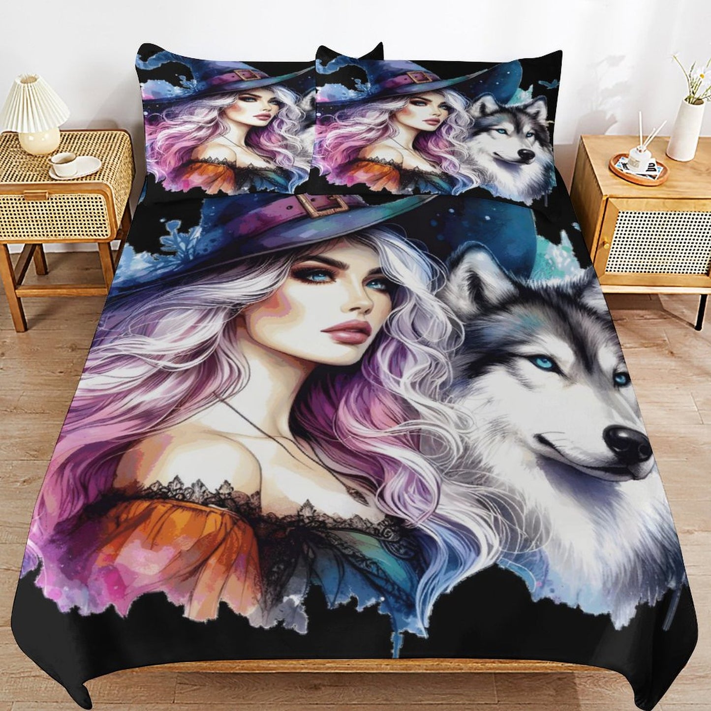 3-Piece Bedding Set (Dual-sided Printing)