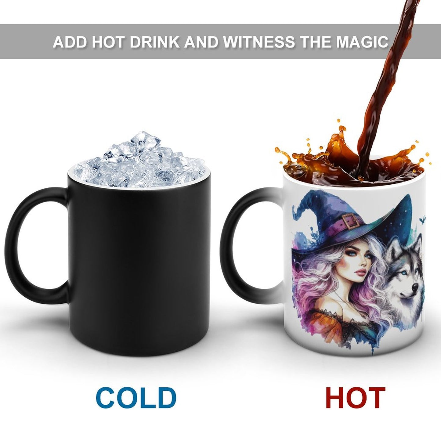 Color Change Mug (Dual-sided & Different Images)