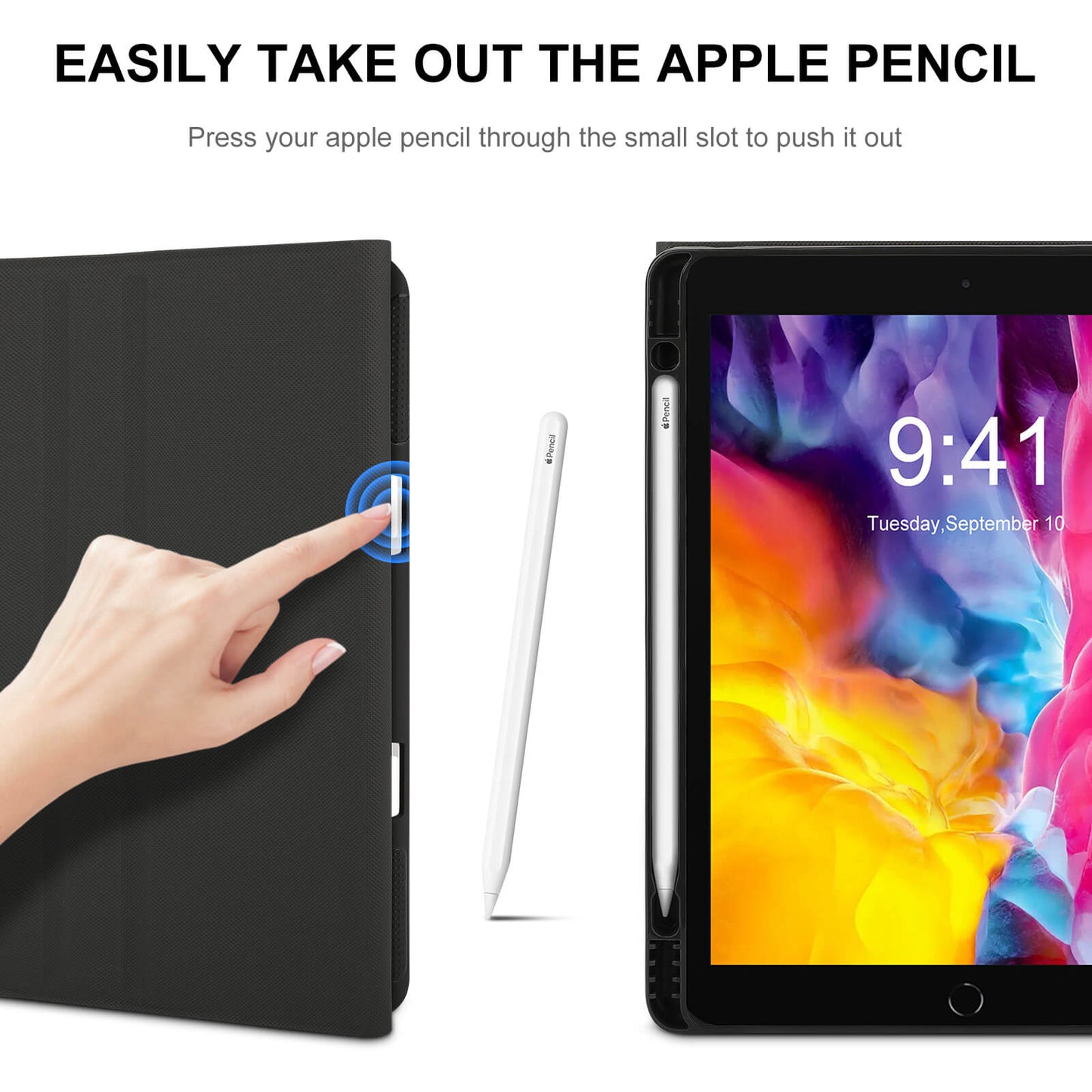 Book-Style  iPad Protector with Apple Pen Slot