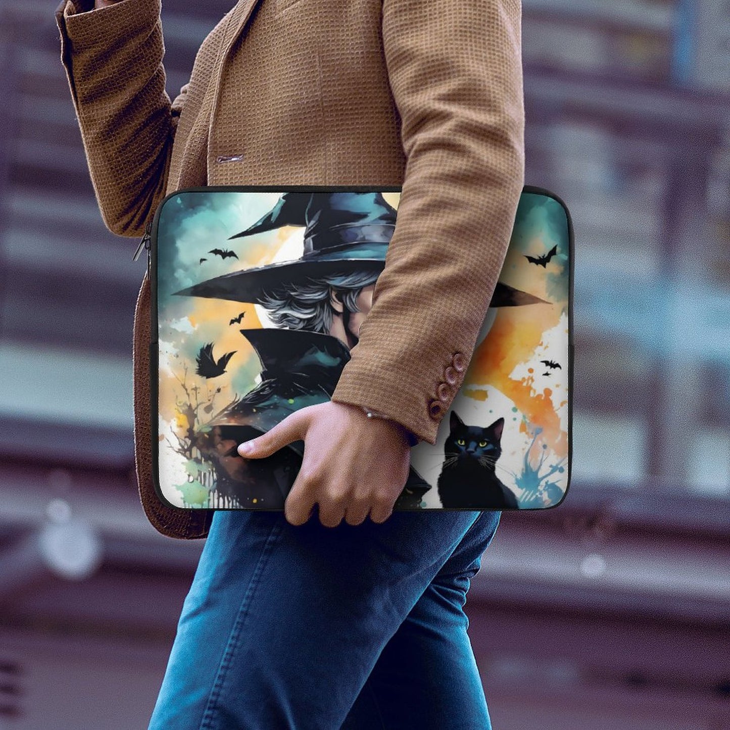 Male Witch Laptop Case