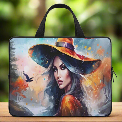 Orange Witch Laptop Bag