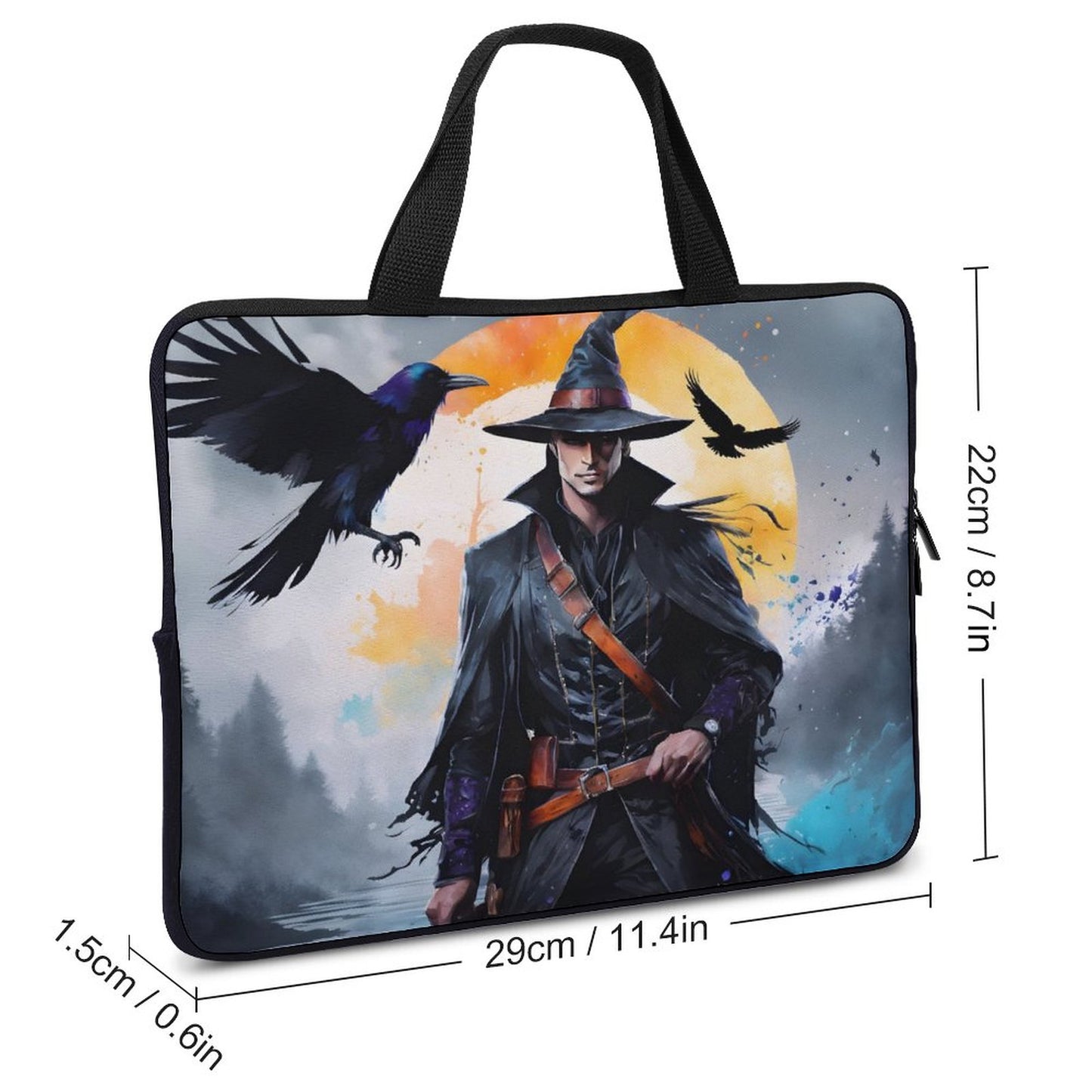 Crow Witch Laptop Bag