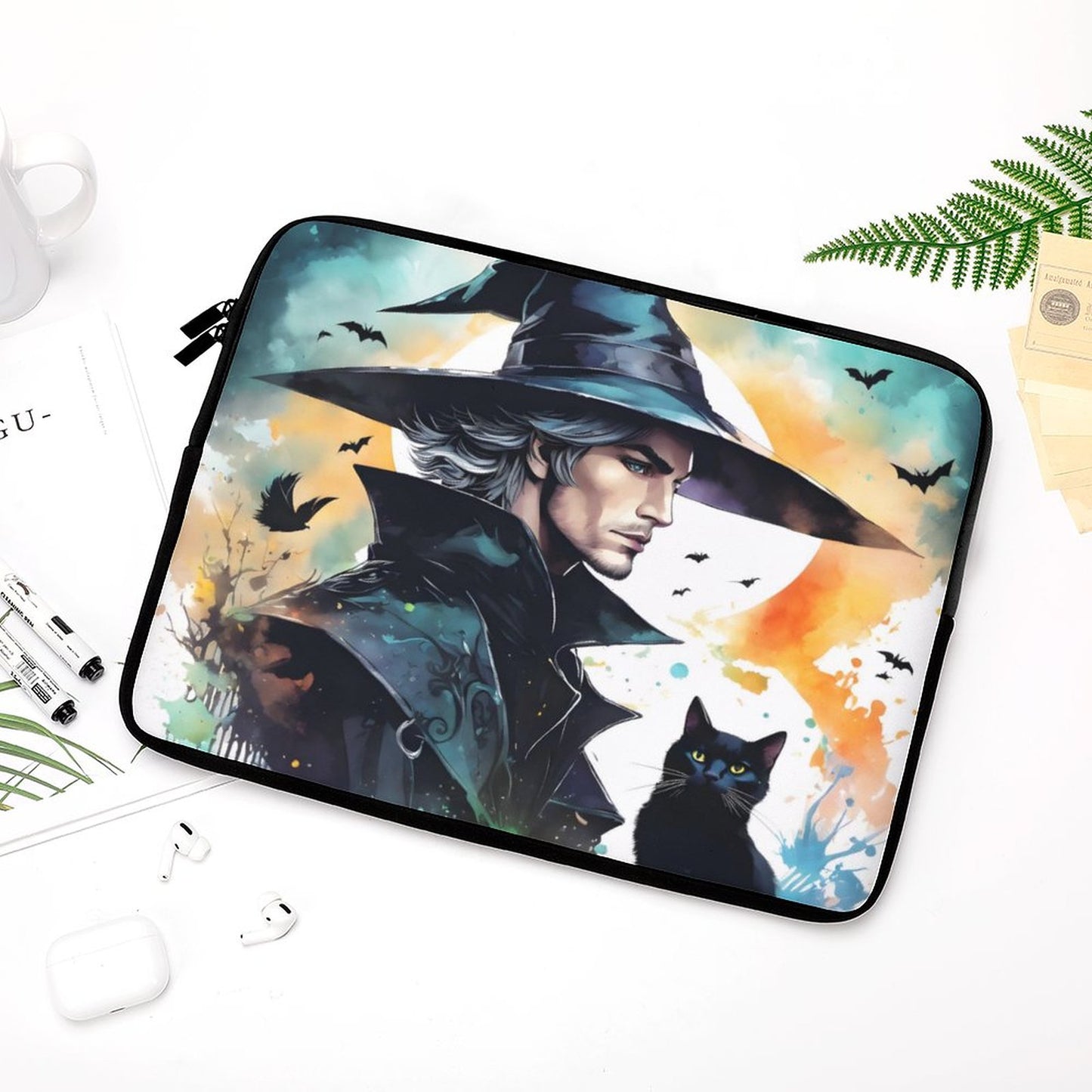 Male Witch Laptop Case