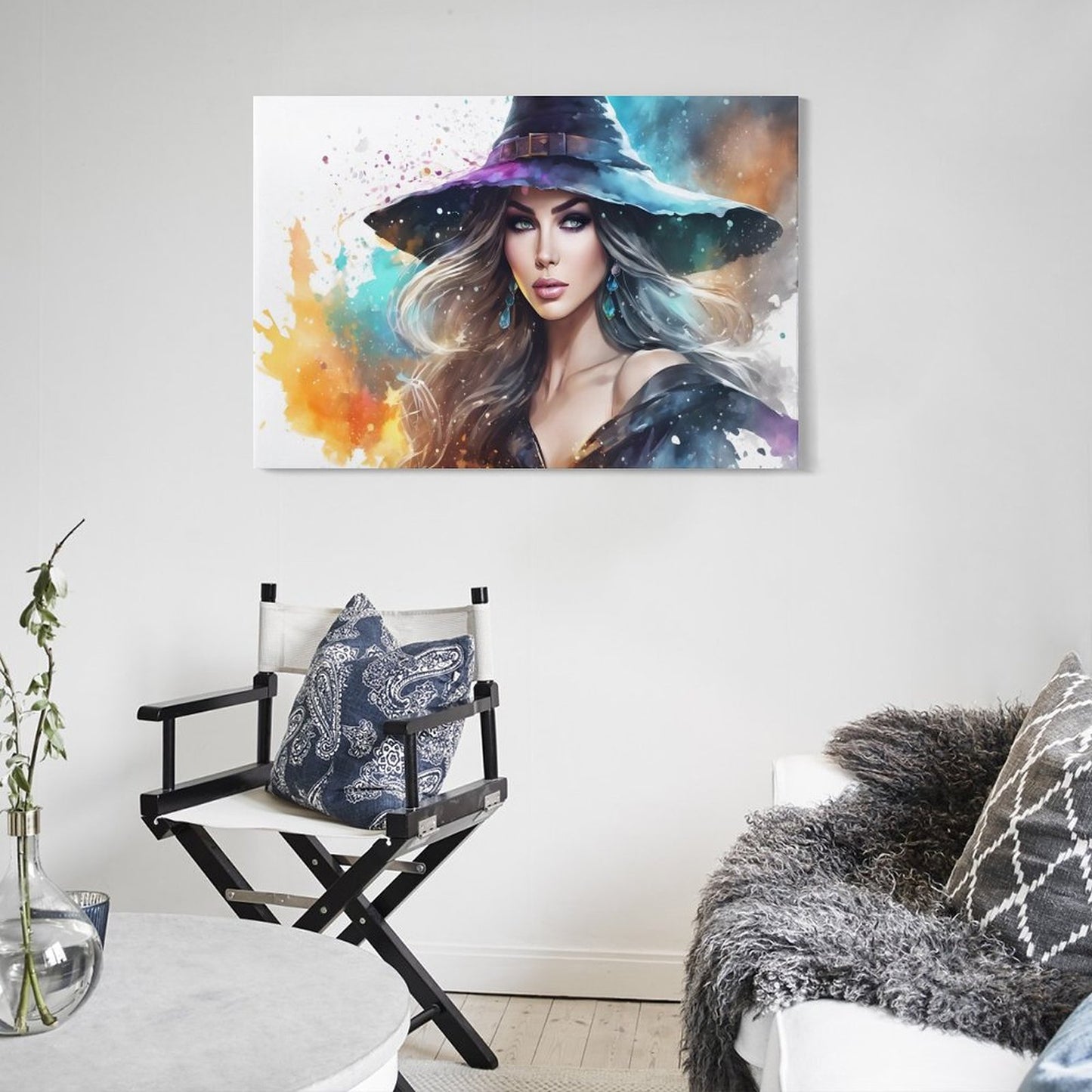 Beautiful Witch Hanging Posters