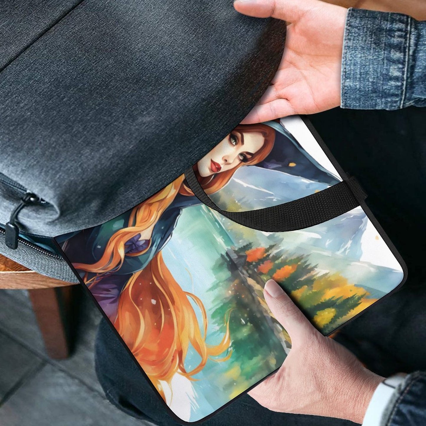Red Hair Witch Laptop Bag