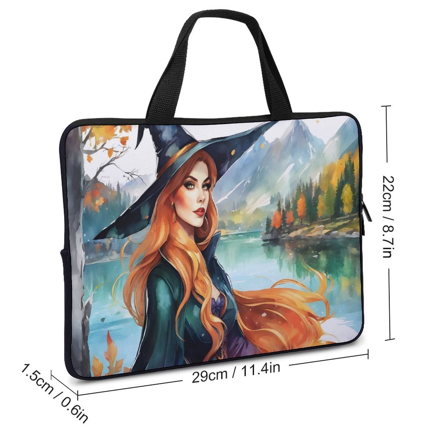 Red Hair Witch Laptop Bag