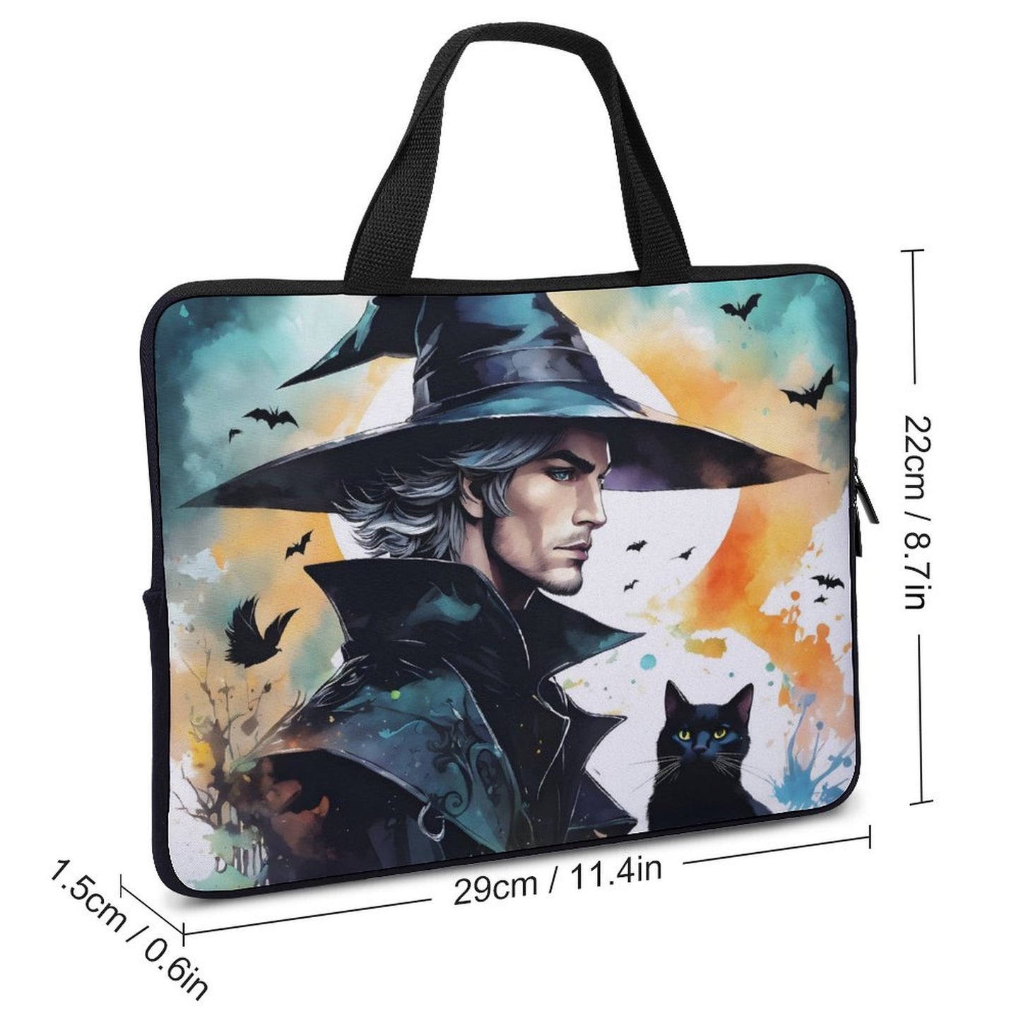 Male Witch Laptop Bags
